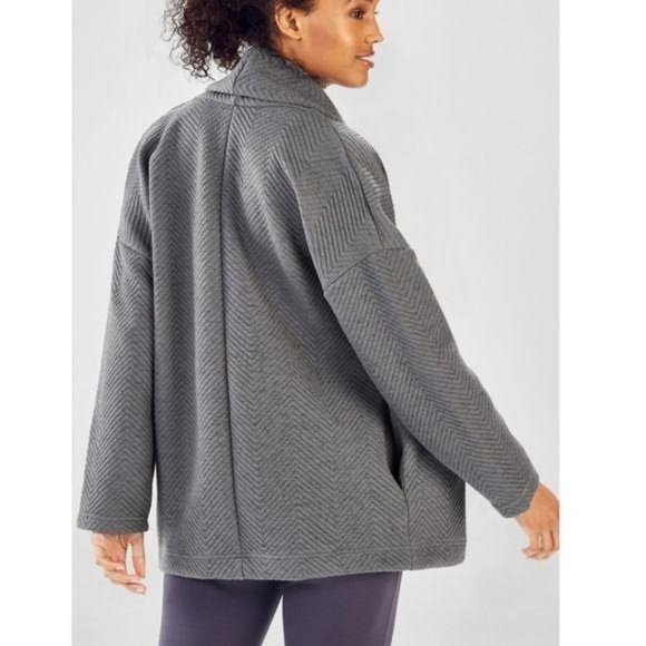 Fabletics Vanessa Quilted Cozy Cardigan M - Picture 3 of 12
